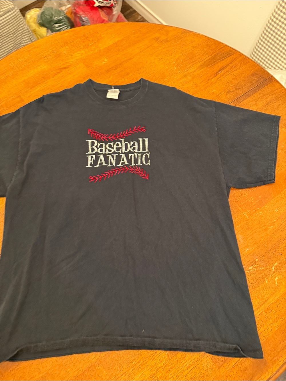 Men's Navy 'Baseball Fanatic' Graphic Tee xxl